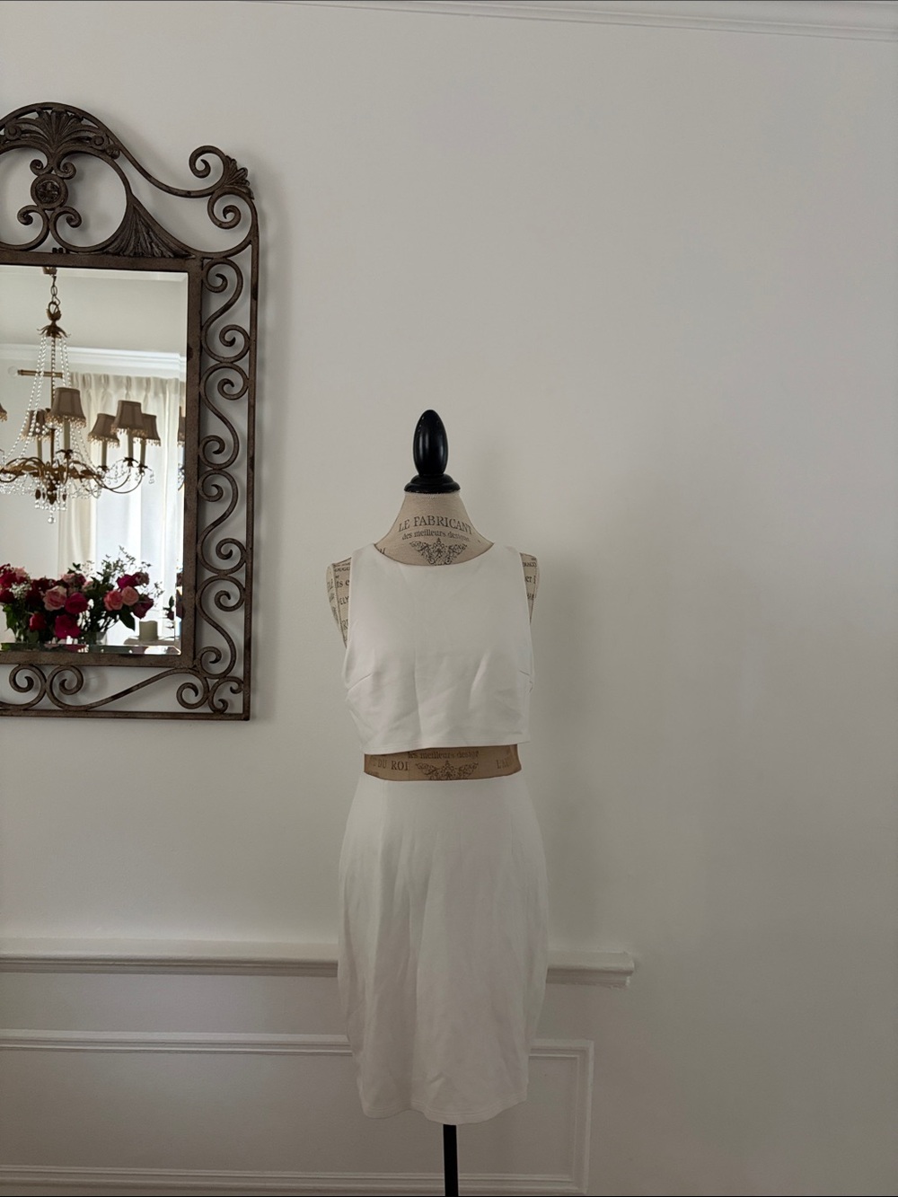 Bailey 44 White Midi Dress Two-Piece Look